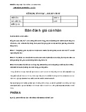 Đánh Giá Kỹ Năng Làm Việc Nhóm Môn Lý thuyết xác xuất và thống kê ứng dụng | Trường Đại học Tài chính - Marketing