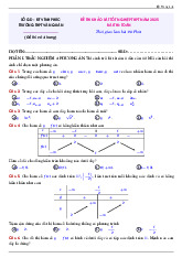 Bộ đề tham khảo tốt nghiệp THPT 2025 môn Toán sở GD&ĐT Vĩnh Phúc