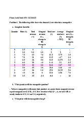 Bài tập Phân tích chi phí và doanh thu cho độc quyền | Microeconomics | Trường Đại học Quốc tế, Đại học Quốc gia Thành phố Hồ Chí Minh