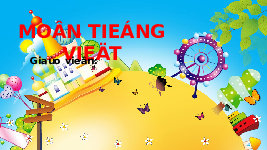 Giáo án điện tử Tiếng việt 1 bài 4 Chân trời sáng tạo : Chuyện hai chú thỏ