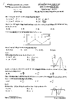 Đề kiểm tra định kì Toán 12 năm 2019 – 2020 trường Nguyễn Khuyến – TP HCM