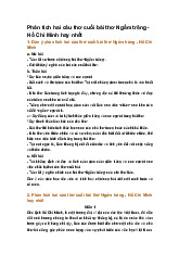 Phân tích hai câu thơ cuối bài thơ Ngắm trăng - Hồ Chí Minh hay nhất