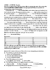 Đề thi môn tiếng anh nhân văn | Đề thi tiếng anh nhân văn | Trường Đại học khoa học Tự nhiên