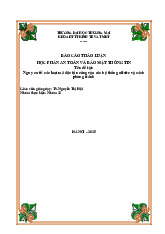 Nguy cơ và biện pháp phòng tránh mã độc tấn công hệ thống offsite | Báo cáo thảo luận an toàn và bảo mật thông tin