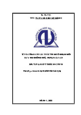 Bài tập kết thúc học phần môn Môi trường và phát triển: Thực trạng ô môi trường ô nhiễm không khí huyện Sóc Sơn