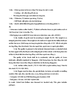 Ví dụ về hợp đồng thương mại trong Thương mại quốc tế