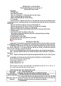 Bài 6: Cấp số cộng - Giáo án Toán 11 Kết nối tri thức