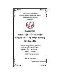Báo cáo thực tập tốt nghiệp Công ty TNHH Kỹ Thuật Tự Động Việt Đông Hải | Báo cáo môn Bảo trì bảo dưỡng Công nghiệp Trường đại học sư phạm kỹ thuật TP. Hồ Chí Minh