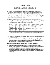 Bài Tập Cá Nhân Chương 1 | Môn Cơ học lưu chất ứng dụng - Đại học Sư phạm Kỹ thuật Thành phố Hồ Chí Minh