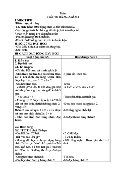 Giáo án Toán 2 sách Kết nối tri thức với cuộc sống (Cả năm) | Tuần 20