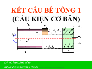 Slide bài giảng Xây dựng về Kết cấu bê tông nội dung chương 3 "Nguyên lý tính toán và cấu tạo BTCT"