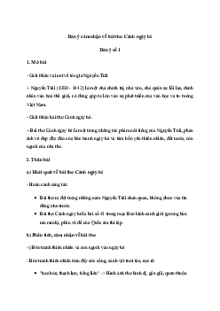 Cảm nhận về bài thơ Bảo kính cảnh giới (2 Dàn ý + 11 Mẫu) | Văn mẫu lớp 10 Kết Nối Tri Thức