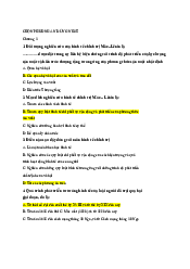 Top 159 câu trắc nghiệm - Kinh tế chính trị Mác-Lênin | Học viện Chính sách và Phát triển