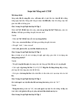 Soạn bài Nắng mới CTST