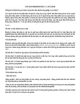 CON NGƯỜI DINH DƯỠNG VÀ SỨC KHỎE | Giải phẫu và sinh lý hoạt động thần kinh cấp cao | Đại học Khoa học Xã hội và Nhân văn, Đại học Quốc gia Thành phố HCM