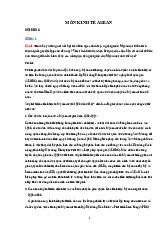 Bộ câu hỏi ôn tập cuối kỳ Môn Kinh tế văn hóa xã hội ASEAN | Đại học Văn Hiến.