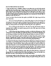 Bài tập tình huống ngân hàng 2: Phân tích và giải quyết vấn đề tín dụng | Trường Đại học Luật, Đại học Quốc gia Hà Nội