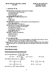 Ôn tập học kỳ 1 Toán 11 năm 2025 – 2026 trường THPT Nguyễn Trãi – Hà Nội