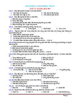Trắc nghiệm Địa 7 Bài 29: Dân cư xã hội Châu Phi (có đáp án)