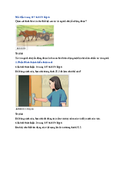 Giải sách giáo khoa môn Khoa học tự nhiên 6 Bài 35: Lực và biểu diễn lực | Chân trời sáng tạo