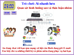 Giáo án điện tử Tin học 6 Bài 2 Cánh diều: Các thành phần của mạng máy tính