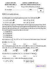 Đề khảo sát lần 4 Toán 11 năm 2023 – 2024 trường THPT Yên Lạc – Vĩnh Phúc