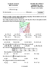 Đề cuối kỳ 1 Toán 10 năm 2024 – 2025 trường THPT Tân Châu – An Giang