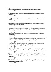 Đề cương ôn tập trắc nghiệm môn Quản trị nhân lực | Trường Đại học Phenikaa