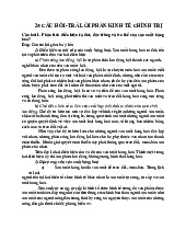25 Câu hỏi và câu trả lời Môn Kinh tế chính trị Mác - Lênin | Đại học Sư Phạm Hà Nội