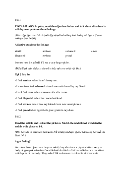 Giải Tiếng Anh 11 Unit 3: 3E Word Skills | Friends Global