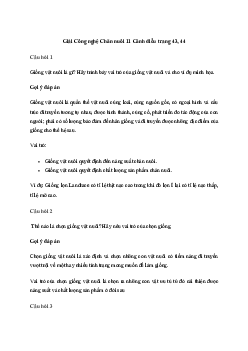 Giải Công nghệ 11: Ôn tập chủ đề 2 | Cánh diều