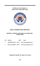 Building a highly available, scalable web application | Bài báo cáo học phần Điện đám mây | Trường Đại học Phenikaa