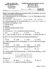 Đề giữa kỳ 2 Toán 10 năm 2024 – 2025 trường THPT Hướng Hóa – Quảng  Trị có đáp án