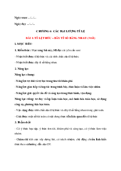 Giáo án toán lớp 7 chân trời sáng tạo học kì 2 năm 2022-2023