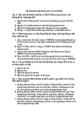 ĐỀ TRẮC NGHIỆM CK Pháp luật Đại cương