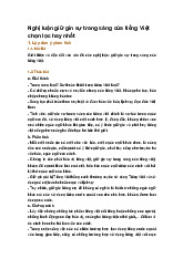 Nghị luận giữ gìn sự trong sáng của tiếng Việt chọn lọc hay nhất