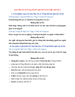 Soạn bài Mùa thu về Trùng Khánh nghe hạt dẻ hát | Ngữ Văn 7 Chân Trời Sáng Tạo tập 1