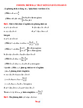 Chuyên Đề Giải Phương Trình Bậc Cao Bồi Dưỡng HSG Toán 8 Giải Chi Tiết