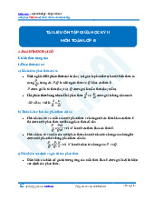 Toan 8 on tap giua ki 2 gom cac kien thuc chung