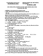 Đề Cương Ôn Tập GDQP Kỳ II - CSCSVH