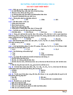 Bài tập trắc nghiệm môn hóa học 9 bài 40 Dầu mỏ và khí thiên nhiên (có đáp án)