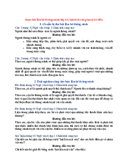 Soạn Ngữ văn 6 sách Chân trời sáng tạo (Tập 1) bài Em bé thông minh