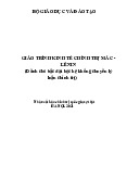 Giáo trình môn Kinh tế chính trị Mác-Lênin | Trường Đại học Nam Cần Thơ