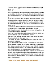 Tội làm nhục người khác theo Điều 155 Bộ Luật Hình sự