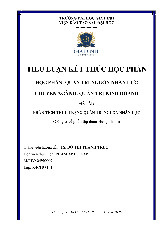 Tiểu luận Phân tích Quản trị Nguồn nhân lực Tập đoàn Hưng Thịnh | Môn Quản trị nguồn nhân lực - Đại học Gia Định