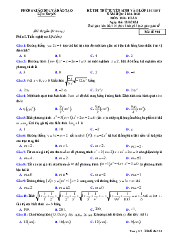 Đề thi thử Toán vào lớp 10 năm 2024 – 2025 phòng GD&ĐT Lục Ngạn – Bắc Giang