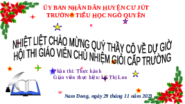 Giáo án điện tử  Tiếng Việt 4 -  Kết Nối Tri Thức:  HĐTN LỚP 4. TUẦN 13.