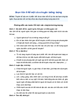 Soạn bài Kể một câu chuyện tưởng tượng | SGK Ngữ Văn 9 Chân trời sáng tạo (Tập 2)