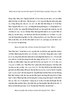 Viết đoạn văn phân tích nét đẹp của tâm hồn Nguyễn Trãi trong bài Dục Thúy sơn | Văn mẫu lớp 10 Kết Nối Tri Thức