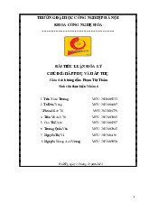 Đề cương môn hóa lý 1- Trường Đại học bách khoa - Đại học đà nẵng.